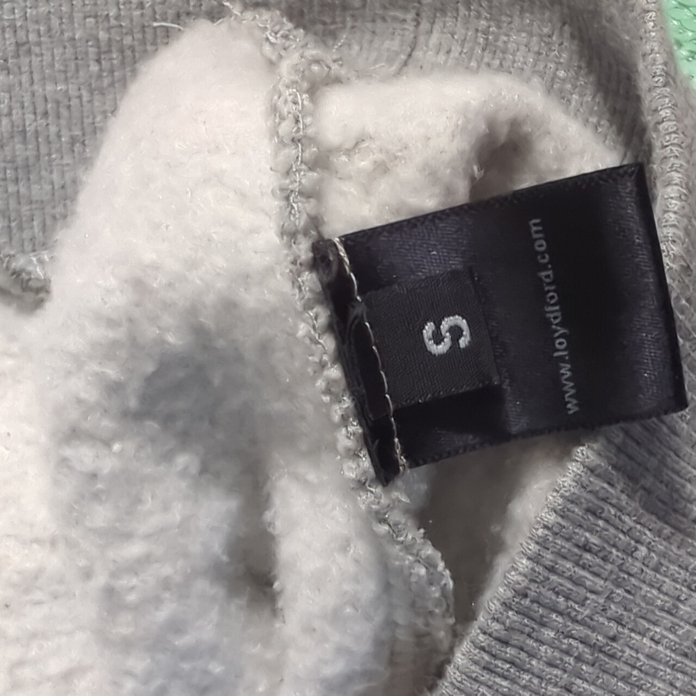 Loyd/Ford Palm Springs Gray Pink Ombre Sequin LOVE Hoodie Sweatshirt Small - Picture 6 of 8